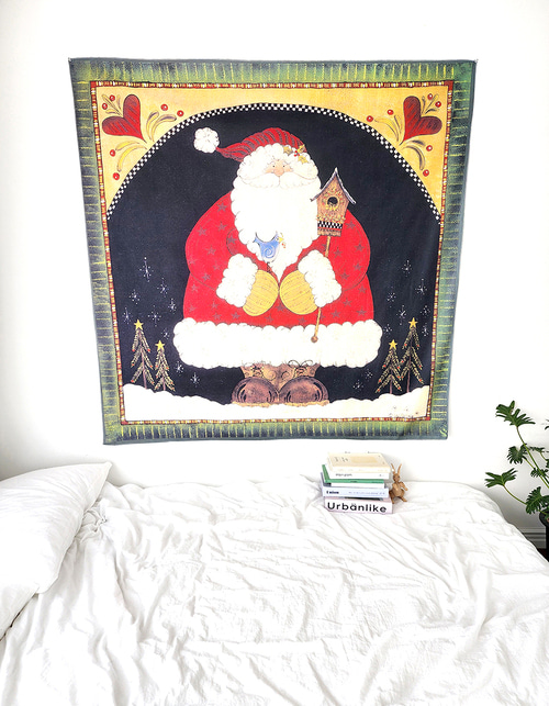 블랑쉬 우편함 산타의 크리스마스 벨벳 패브릭 포스터150x150