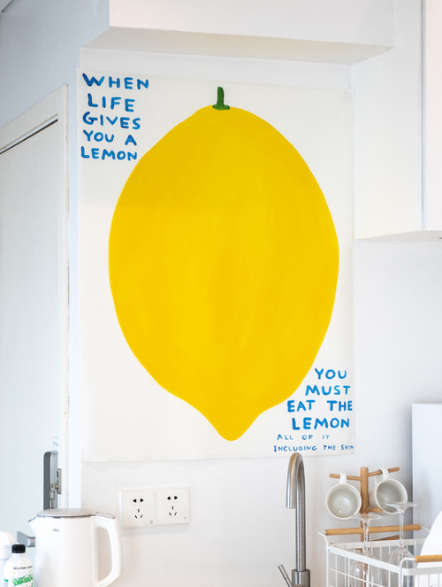 블랑쉬 레몬 패브릭 포스터70x100